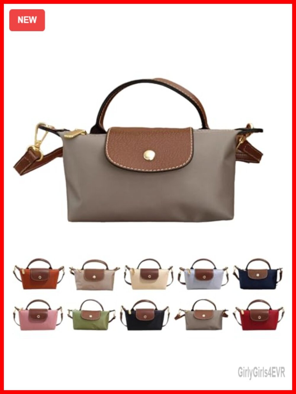Mini Crossbody Bag Adjustable Strap Shoulder Purse Faux Leather
